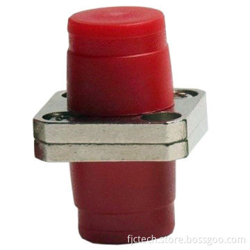 Simplex Ceramic/Bronze Sleeve Single-mode FC Square Fiber-optic Adapter, Good Compatibility